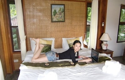 Masumi qui fait son blog MLM